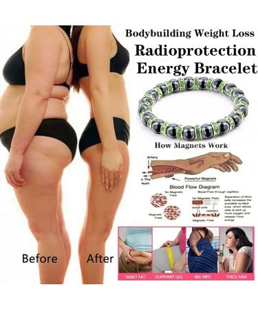 Magnetic Hematite Bracelet for Men & Women - 6mm Green - Improve Sleep Relieve Joint Pain Eliminate Static Electricity - Buy Online on GoSupps.com