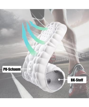 Maxee Orthopedic Insoles for Men & Women - 3 Pairs Arch Support Heel Spur Relief Comfortable Sports Shoe Inserts - Breathable & Ideal for Hiking Running - Size 35-36 - 3 Colors: Orange Black Gray - Buy Online on GoSupps.com