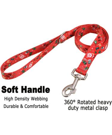 Mihqy Christmas Dog Collar & Leash Set | Adjustable High-Quality Dog Collar for Small Medium & Large Dogs (XS 20-30 cm) - Buy Online on GoSupps.com