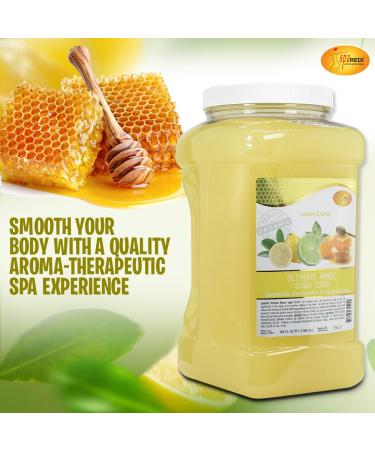 SPA REDI Sugar Body Scrub - Honey Lemon & Lime 128 Oz | Exfoliating & Moisturizing Body Exfoliator for Smooth Glowing Skin - International Shipping Available - Buy Online on GoSupps.com