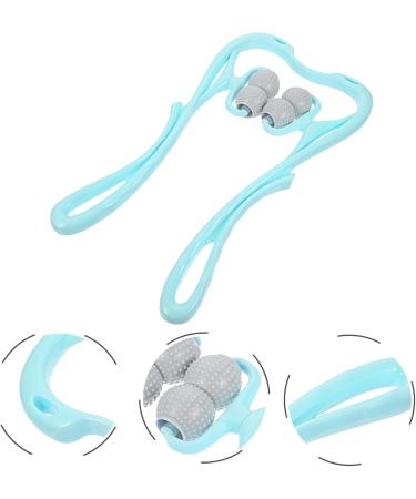 Gleavi 2-Piece Neck Massage Roller - Handheld 6-Wheel Pressure Point Therapy Device for Cervical Relief | Sky Blue - Buy Online on GoSupps.com