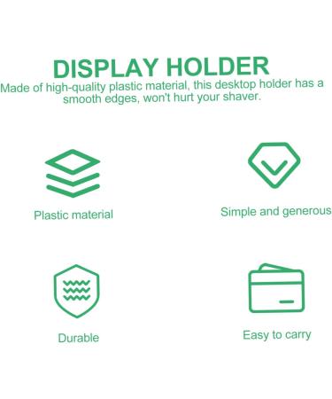 Skisuno 2-Piece Acrylic Razor Display Stand for Men | Electric Shaver Holder & Face Razor Rack - Buy Online on GoSupps.com