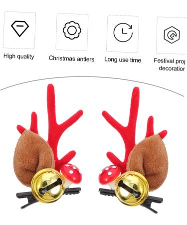 minkissy 2 Pairs Antler Hair Clip Halloween Hair Pins Elk Antlers Barrette Deer Horn Ears Hairpins Halloween Barrette Animal Hair Clips Deer Ears Hairpins Decorate Iron Christmas A40 - Buy Online on GoSupps.com