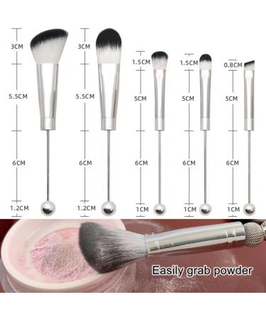 MABSSI Beadable Makeup Brushes Silicone Beads DIY Makeup Cosmetic Brushes Beaded Brushes Kit for DIY - Buy Online on GoSupps.com