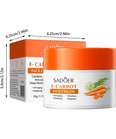 Generic Carotone Cream Skin Lightening Cream for Dark Skin Vitamin C Face Cream with Carrot Natural Carrot Moisturizer Skin Lightening Cream for Face Firming Reduces Fine Lines 20g(box of 1) - Buy Online on GoSupps.com
