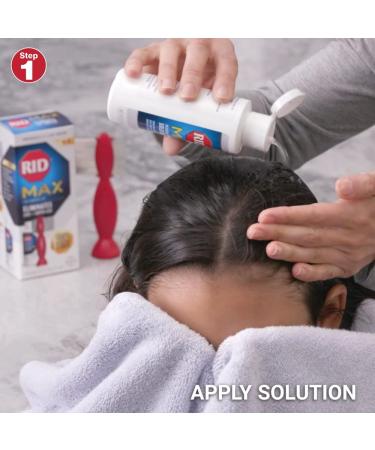 RID MAX Lice Removal Kit - Pesticide Free, Easy-to-Use, 100% Effective - Includes RIDvantage Comb and Solution (4 Ounces) - 2 Piece Set - Buy Online on GoSupps.com