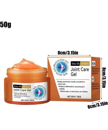 Emu Oil Turmeric J Oint T Herapy Gel 50ml Gel Pour Les Genoux Pour Les Os L'huile D' meu Et Au Curcuma Cr me De Massage Non Grasse Absorption Rapide Pour Le Dos Le Cou Les Mains 50ml - Buy Online on GoSupps.com