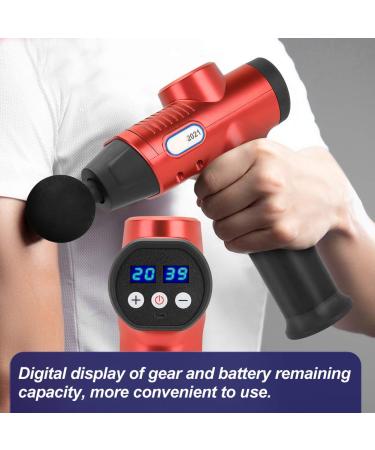 Electric Massage Gun - Quiet Adjustable Muscle Massager with Digital Display for Fatigue Relief | International Shipping - Buy Online on GoSupps.com
