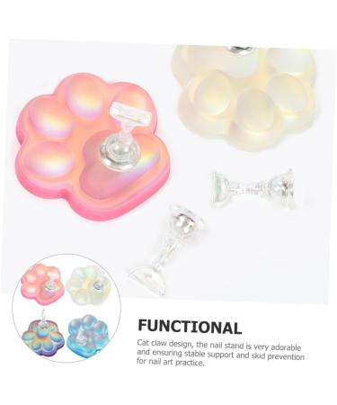 Ipetboom 4 Sets exercise rack nail stand nail polish manicure Symphony nail tips practice holders resin with base base nail holder nail art stand portable bracket Accessories - Buy Online on GoSupps.com