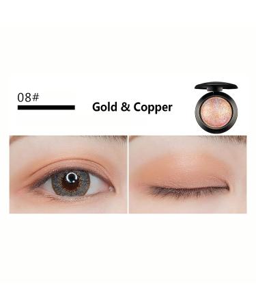 Mallofusa Copper Baked Eye Shadow Palette - 15 Shimmer Metallic Colors - Buy Online on GoSupps.com