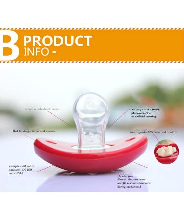 Buy Funny Buck Tooth Pacifier | Soft BPA-Free Silicone Pacifiers for Babies (3PCS) - Comical Baby Teeth Design - Buy Online on GoSupps.com