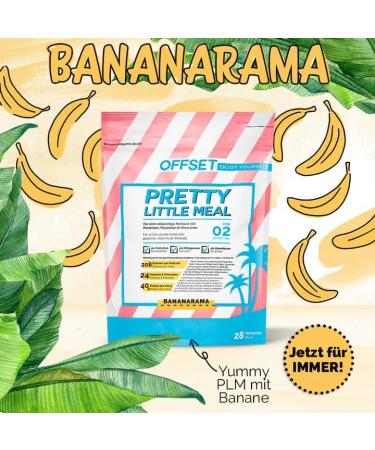 Pretty Little Meal Bananarama - Delicious Weight Loss Milkshake | 208 Calories Per Serving | 28 Portions | Offset Nutrition - Buy Online on GoSupps.com