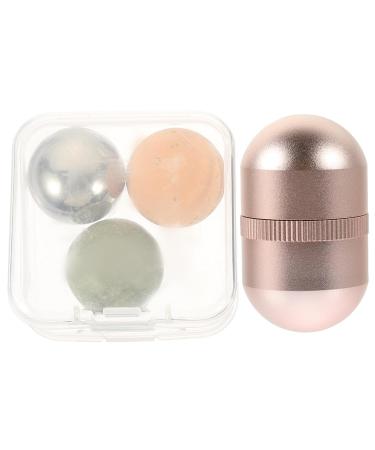 Balacoo 2 Sets Volcanic Stone Ball Beauty Massage Roller | Jade Face Massager & Eye Roller for Tightening & Relaxation - International Shipping Available - Buy Online on GoSupps.com
