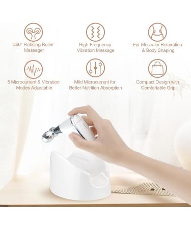 Foreverlily Red Light Therapy Face Massager | 3 Modes Microcurrent Device for Face & Neck | Anti-Aging LED Photon Therapy & Skin Tightening | EMS White - Buy Online on GoSupps.com