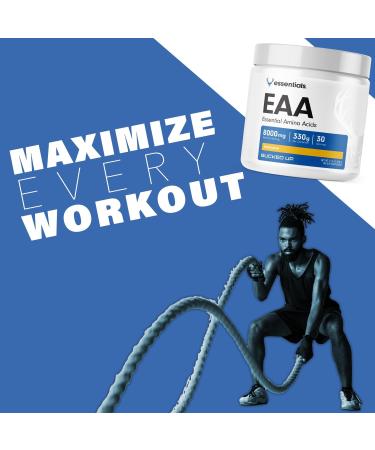 Bucked Up Essential Amino Acids - EAA Powder - Easy Mix Non Clumping Formula - for Pre/Intra Workout - Mandarin Flavor - 30 Servings - 11.6 oz - Buy Online on GoSupps.com