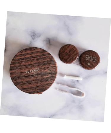 Solustrie Contact Lens Organizer - Bamboo Travel Set Stylish Storage Case for Lenses - Perfect for On-the-Go Lens Care - Buy Online on GoSupps.com