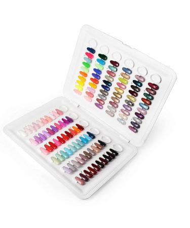 Nail Polish Swatch Book C8 - Professional 120 Colors Display Book | No Glue Needed | Replacement Tips Included | C8 Nail Color Chart - Buy Online on GoSupps.com