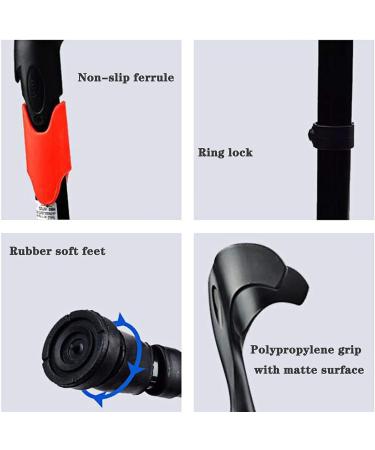 Forearm Crutches Adjustable Lightweight Adult Forearm Crutches Height-Adjustable Crutches with Rubber feet are Safe Lightweight Arm Crutch Prosperous - Buy Online on GoSupps.com