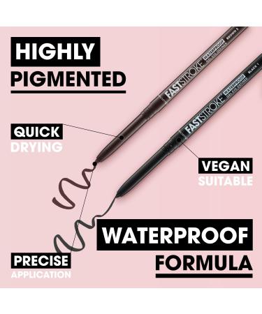 Fast Stroke Waterproof Gel Eye Definer - Smudge-Proof & Long Wearing Black 5ml - Buy Online on GoSupps.com