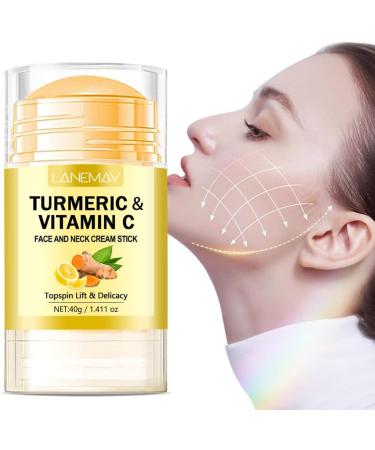 Neck Firming Stick Turmeric & Vitamin C for Face & Neck Turmeric Face Cream Smoothes Wrinkles & Repair Cream to Moisturize Erase Fine Lines Firm - Buy Online on GoSupps.com