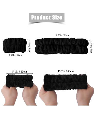 Buy AIEX 9-Piece Makeup Headband Set for Women - Soft Microfiber Spa & Facial Headbands (White Gray Black) - Cute & Comfortable for Every Use - Buy Online on GoSupps.com