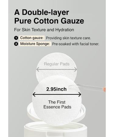 MISSHA Time Revolution The First Essence Toner Pads (75 pads) - Exfoliating Pads Enhanced with AHA Moisturizing Larger Size Advanced Ferment Absorption valentines day gifts for her Essence pads 75 Count (Pack of 1) - Buy Online on GoSupps.com