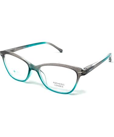Venice SHINE Reading Glasses for Women - Vintage & Modern Style Diopters 1.0 to 3.5 (+2.50 Grey Green) - Stylish & Functional Eyewear for Every Occasion - Buy Online on GoSupps.com
