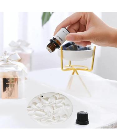 Mini Essential Oil Diffuser - Flower Pattern Aroma Diffuser for Yoga Living Room & Bathroom | Plaster Crafts & Fragrance Ornament - Buy Online on GoSupps.com