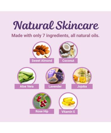 Buy Natural Lavender Body Oil - Vitamin E & Rosehip for Stretch Marks Scars | Skincare for Women Dry Skin | 4oz - International Shipping Available - Buy Online on GoSupps.com