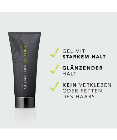 Sebastian Gel Forte Strong Hold Gel 200ml - Premium International Hair Styling Product - Buy Online on GoSupps.com