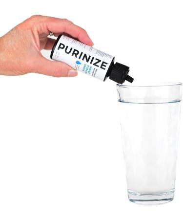 PURINIZE 2 oz - Patented Natural Water Purifying Solution for Camping & Survival - Chemical Free - Buy Online on GoSupps.com