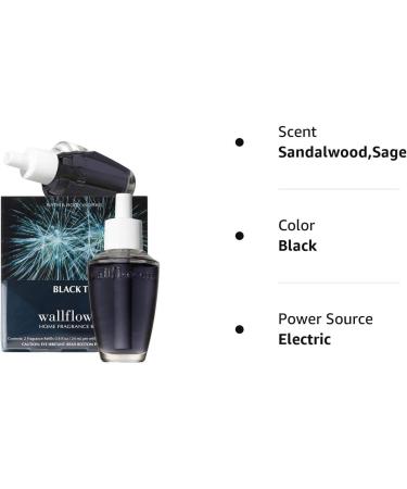 Bath and Body Works Black Tie Wallflowers 2-Pack Refills Sandalwood Sage 0.8 Fl Oz x2 - Buy Online on GoSupps.com