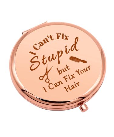 Hairdresser Gifts Compact Makeup Mirror for Hair Dresser Stylists Barber Hair Stylist Gifts for Women Appreciation Gift Folding Makeup Mirror Graduation Gifts for Her Christmas Birthday Gifts