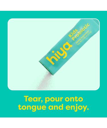 Hiya Kids Probiotic 10 Billion CFU with Clinically-Studied Strains for Ages 2+ Supports Gut Health & Immune 0g Sugar 20 Stick Packs for Toddlers & Kids - Buy Online on GoSupps.com