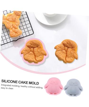 FELTECHELECTR 2pcs Baking Mold Molds Penguin-Shape Cartoon Cake Silicone - Buy Online on GoSupps.com