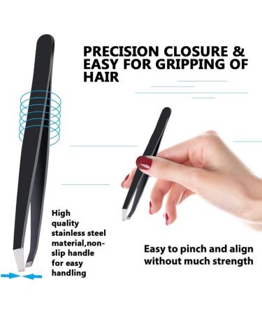 Precise Eyebrow Tweezers Set for Women and Men 3-in-1 1 Slant Tweezers + 1 Pointed Tweezers + 1 Pointed Slant Tweezers #-0810086 - Buy Online on GoSupps.com