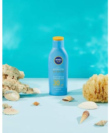 Nivea Protect and Bronze Sunscreen Milk SPF20 200 g - Buy Online on GoSupps.com