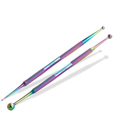 Point Finder Acupressure Pen Set 6/9-1/4 mm Massage Pen Acupressure Pen Acupuncture Stick Titanium 2-Part Premium Brand Quality