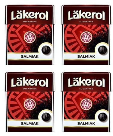 Cloetta Lakerol Salmiak pastilles 4 Des boites of 25g