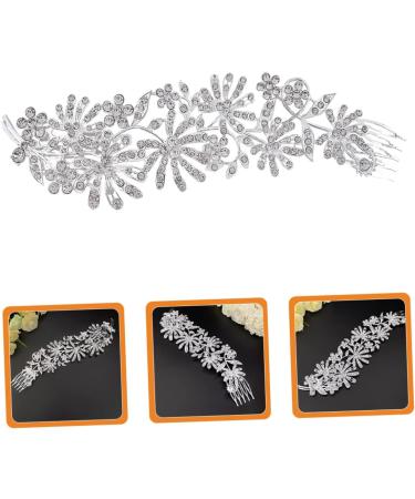 Ipetboom Pearl Hair Accessories Comb Bride Hair Clip Silver Barrettes Bridal Hair Clip Silver Hair Clips White Hair Accessories Alloy Wedding Bridesmaid Wedding Hair Comb - Buy Online on GoSupps.com