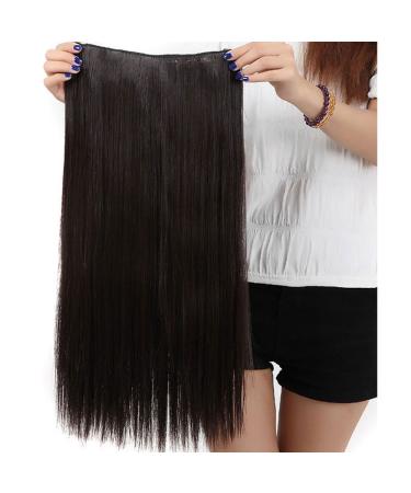 SEGO 58cm Dark Brown Clip-In Hair Extensions | 5 Clips | 100% Human Hair | Realistic Smooth Texture | Whole Head 23-120g - Buy Online on GoSupps.com