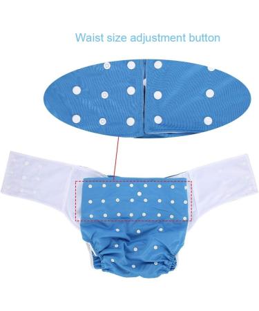Adjustable Washable Waterproof Adult Pocket Nappy - Dark Blue - Buy Online on GoSupps.com