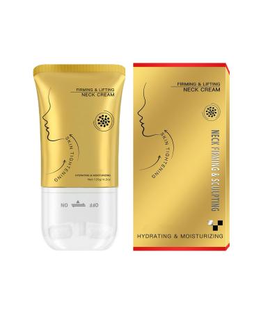 Generisch Women's Lifting Neck Cream - 120g - Moisturizing Cream for Teenagers - With Massage Roller for Travel Home Hotel Dorm Family and Friends