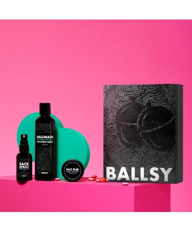 Ballsy Sack Pack Men's Fresh Kit Includes Body Wash Deodorizing Spray and Cologne Rub Men's Body Care Ball Wash for Men Gift Pack Ocean & Air - Buy Online on GoSupps.com