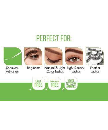 Duo Brush-On Strip Lash Adhesive 2-Pack, 0.18 oz - Clear, Fast Drying, Non-Irritating Formula with Vitamins A, C & E - Safe for Sensitive Eyes and Skin - Buy Online on GoSupps.com