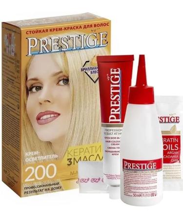  Vip's Prestige "Vip's Prestige" hair tint cream 200 shades lightens 4-5 shades with argan macadamia and chia oil. - Buy Online on GoSupps.com