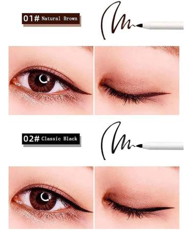RENTANAC Ripobserve Eyeliner Eye Line Waterproof Eye Pencil Non-Smudging Waterproof Long-Lasting Eyeliner Pencil Extra Fine Eyeliner With Sharpener Matte Eyeliner Waterproof 2pc B - Buy Online on GoSupps.com