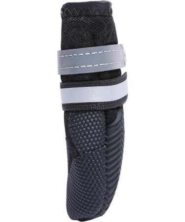 Dimicoo Breathable Mesh Dog Boots - Nonslip Rubber Sole Dog Shoes (Pack of 4) - S (1.97 Width) - Black - Buy Online on GoSupps.com