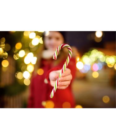 Christmas Candy Canes Sweets Bonds of London - 24 Peppermint Flavour Candies for Xmas Tree Decorations and Festive Treats - Buy Online on GoSupps.com