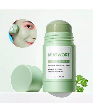 OKAY Mugwort Clay Mask Stick for Face Deeply Cleans Blackheads and Pores Reduces Excess Oil Mud Mask for Acne Treatment Soothes Skin with Mugwort Essence 1 Piece 1 Piece - Buy Online on GoSupps.com